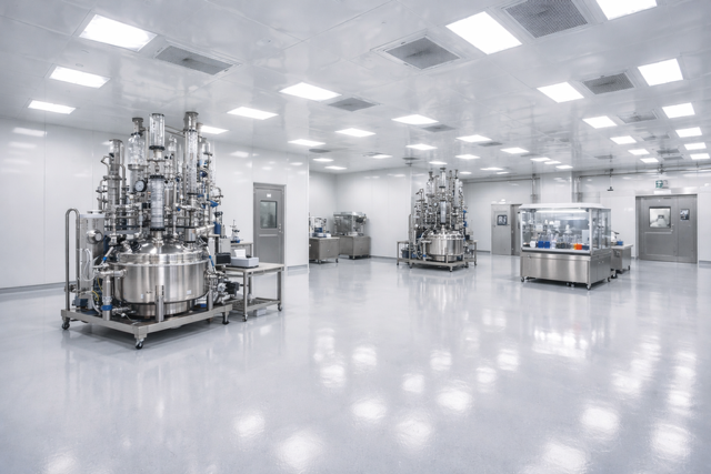 Laborraum mit Maschinen und Geräten